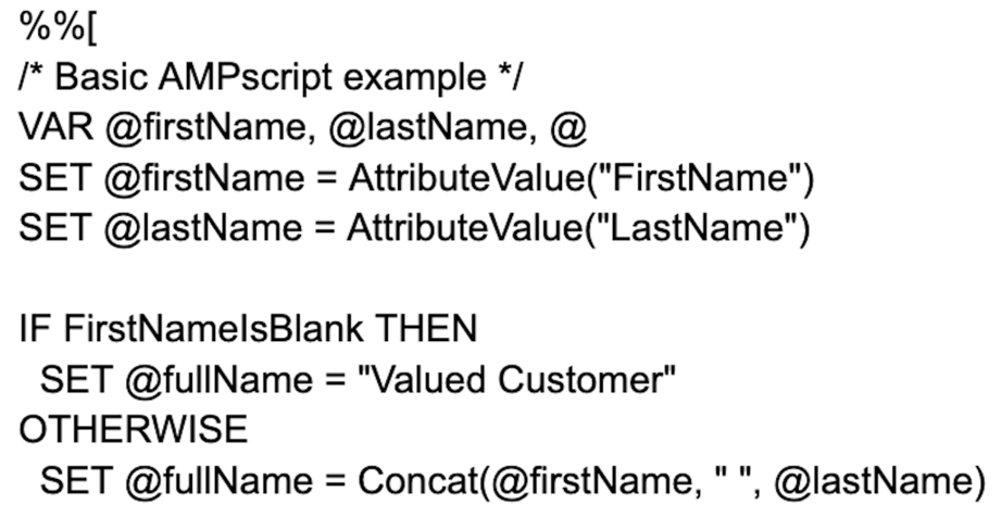 AMPscript Example